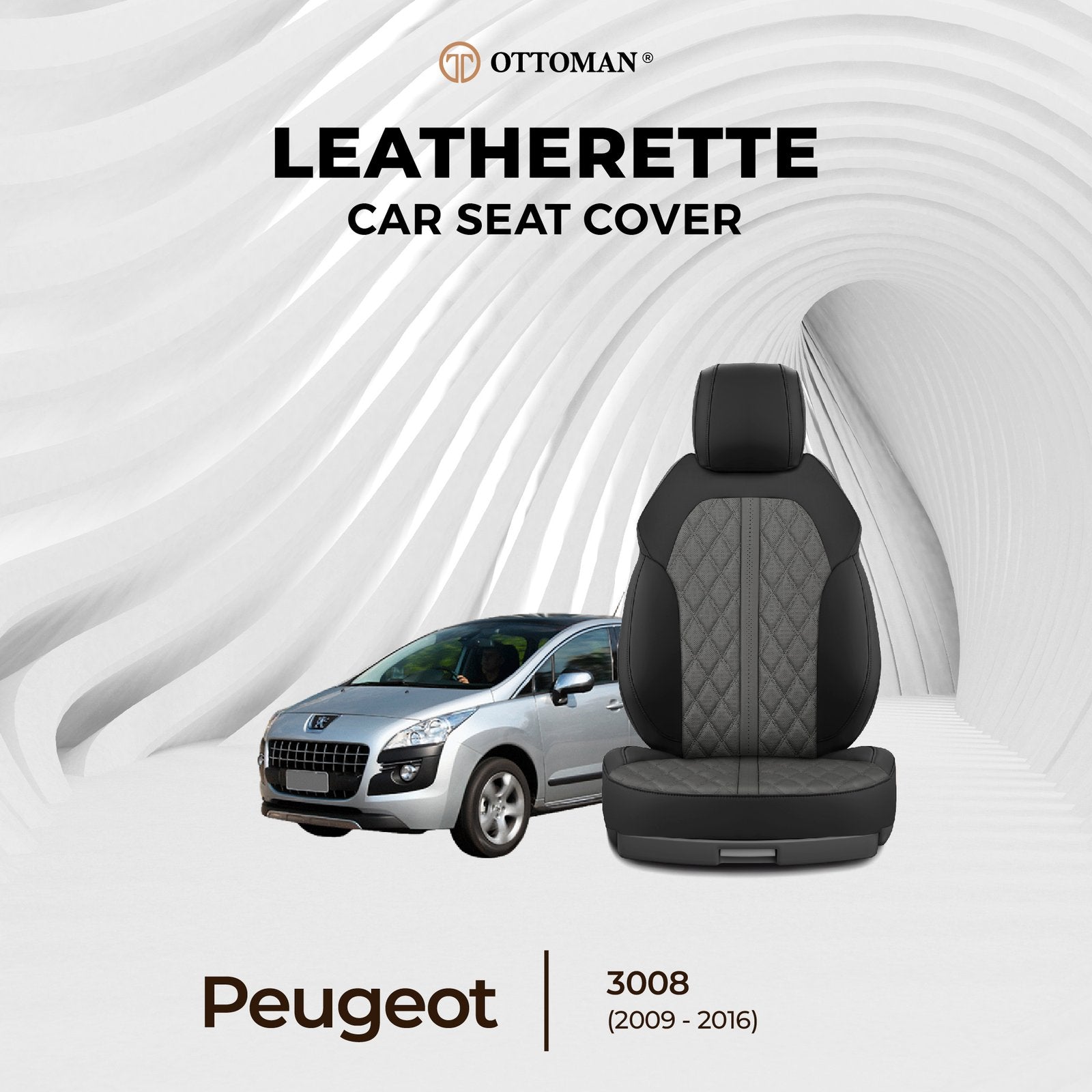 Peugeot 3008 (2009-2016) Ottoman Seat Cover - Ottoman Car Mats