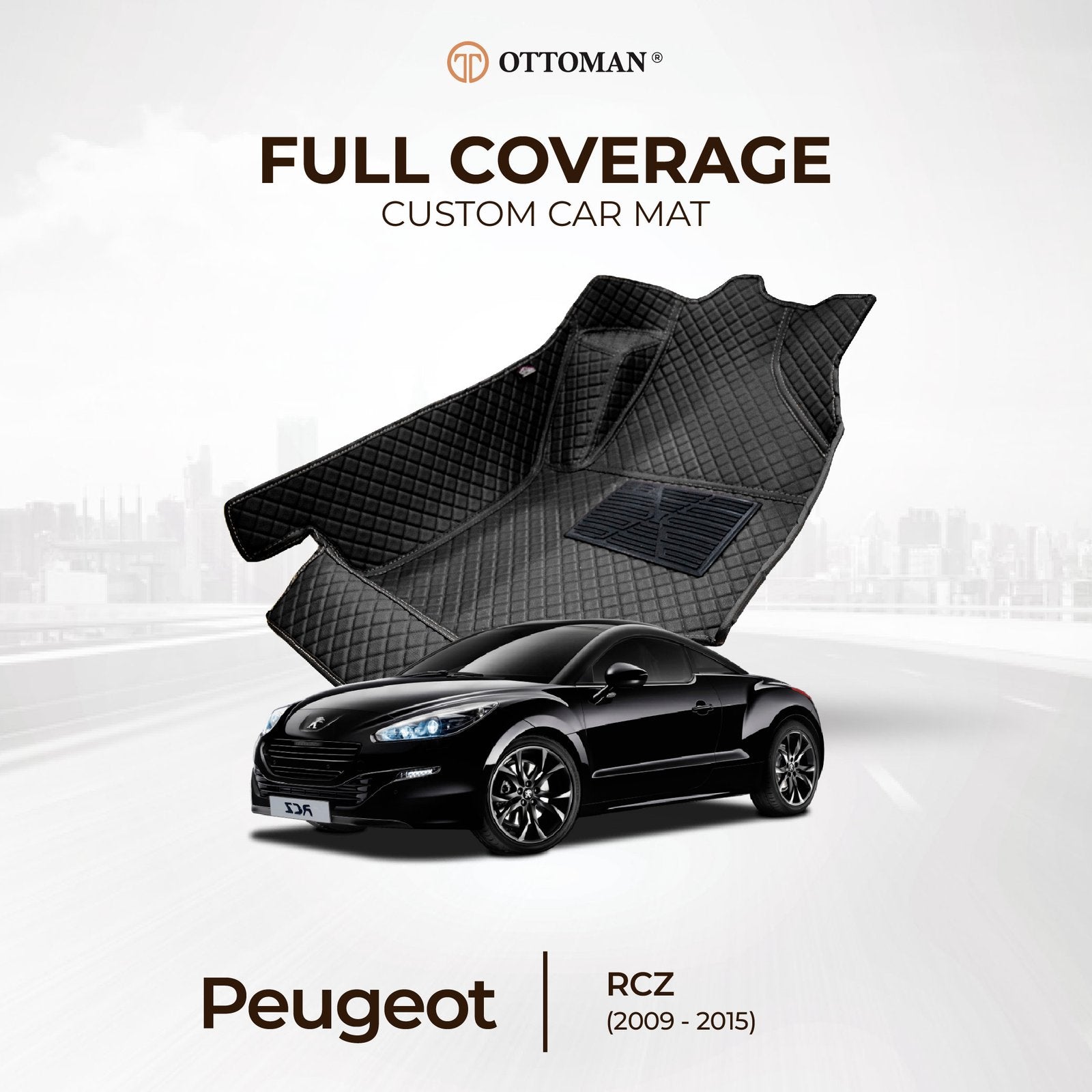 Peugeot RCZ (2009-2015) Ottoman Car Mat - Ottoman Car Mats