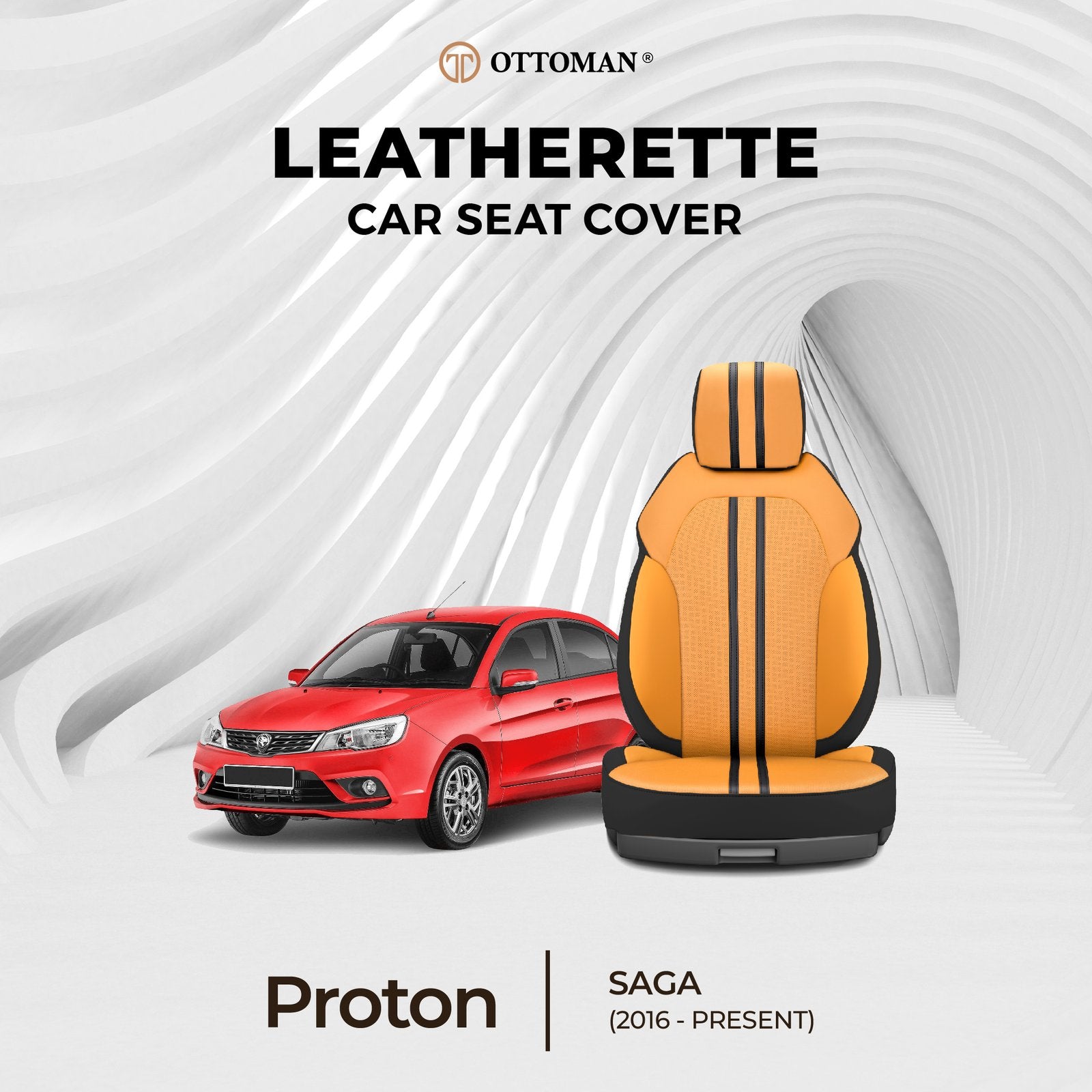 Proton Saga (2016-Present) Ottoman Seat Cover - Ottoman Car Mats