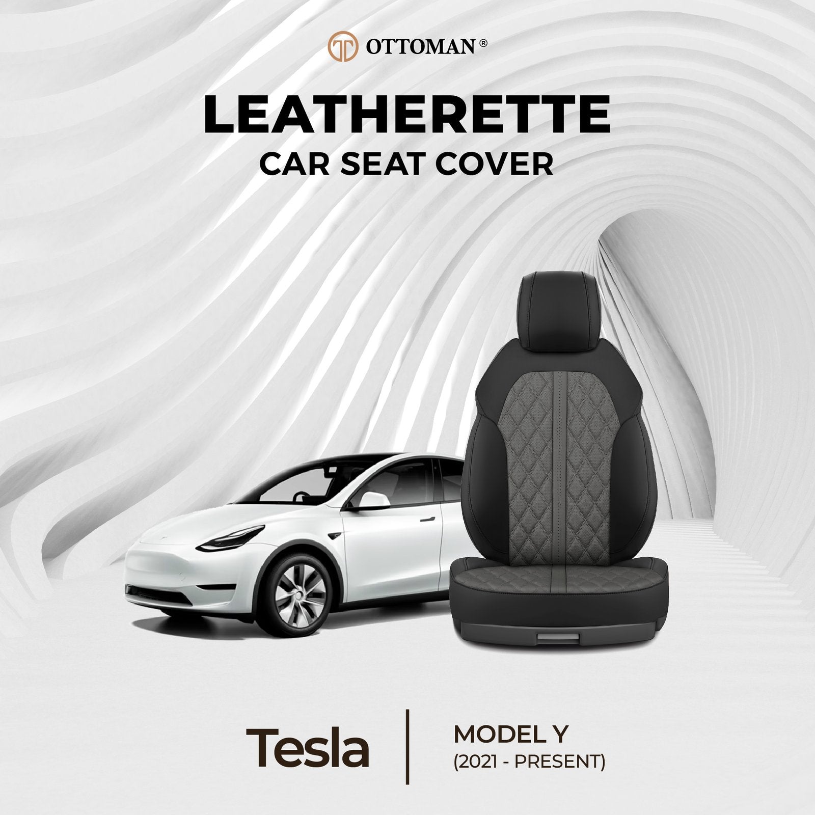 Tesla Model Y (2021-Present) Ottoman Seat Cover - Ottoman Car Mats