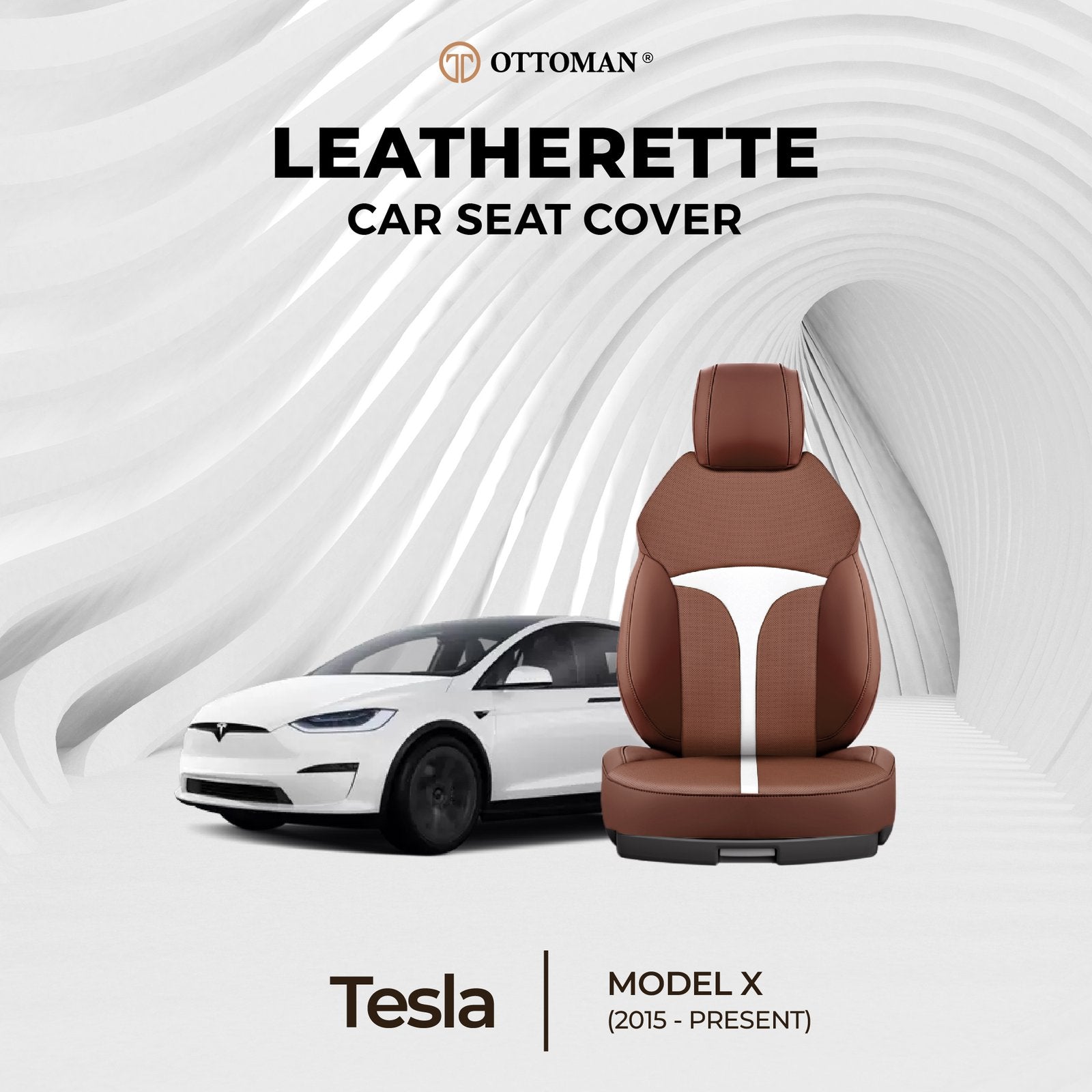 Tesla Model X (2015-Present) Ottoman Seat Cover - Ottoman Car Mats