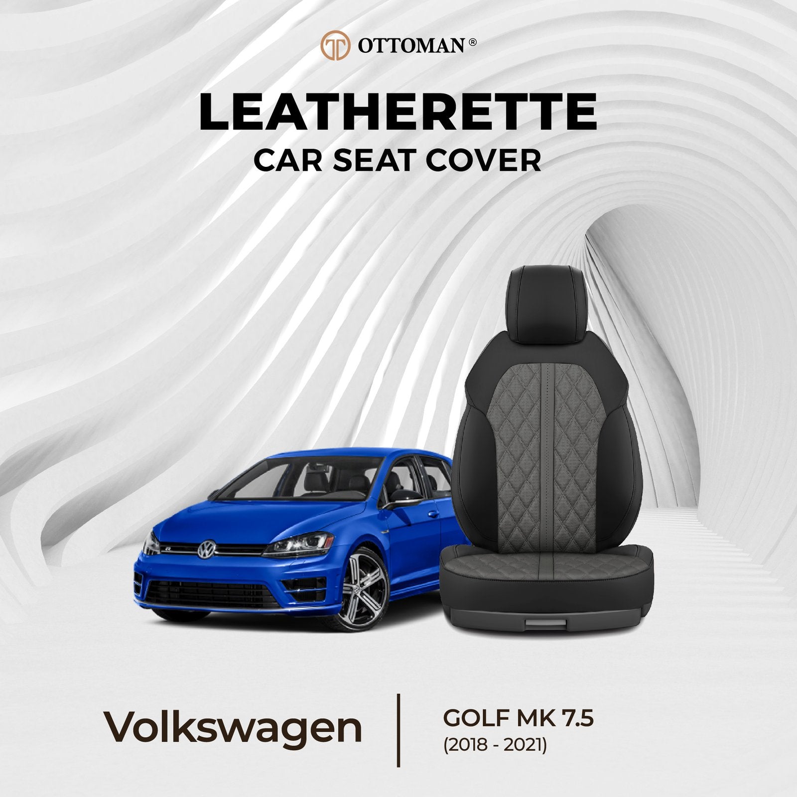 Volkswagen Golf MK7.5 (2018-2021) Ottoman Seat Cover - Ottoman Car Mats