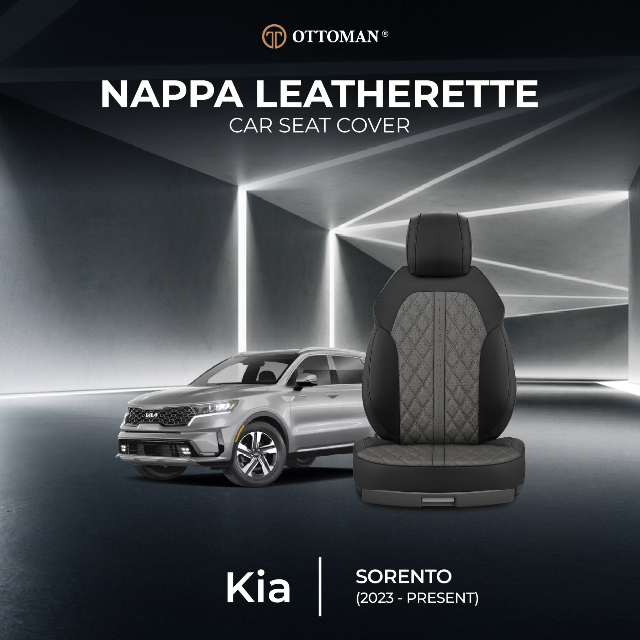 Kia-Naza Sorento (2023-Present) Ottoman Seat Cover Seat Cover in Klang Selangor, Penang, Johor Bahru - Ottoman Car Mats