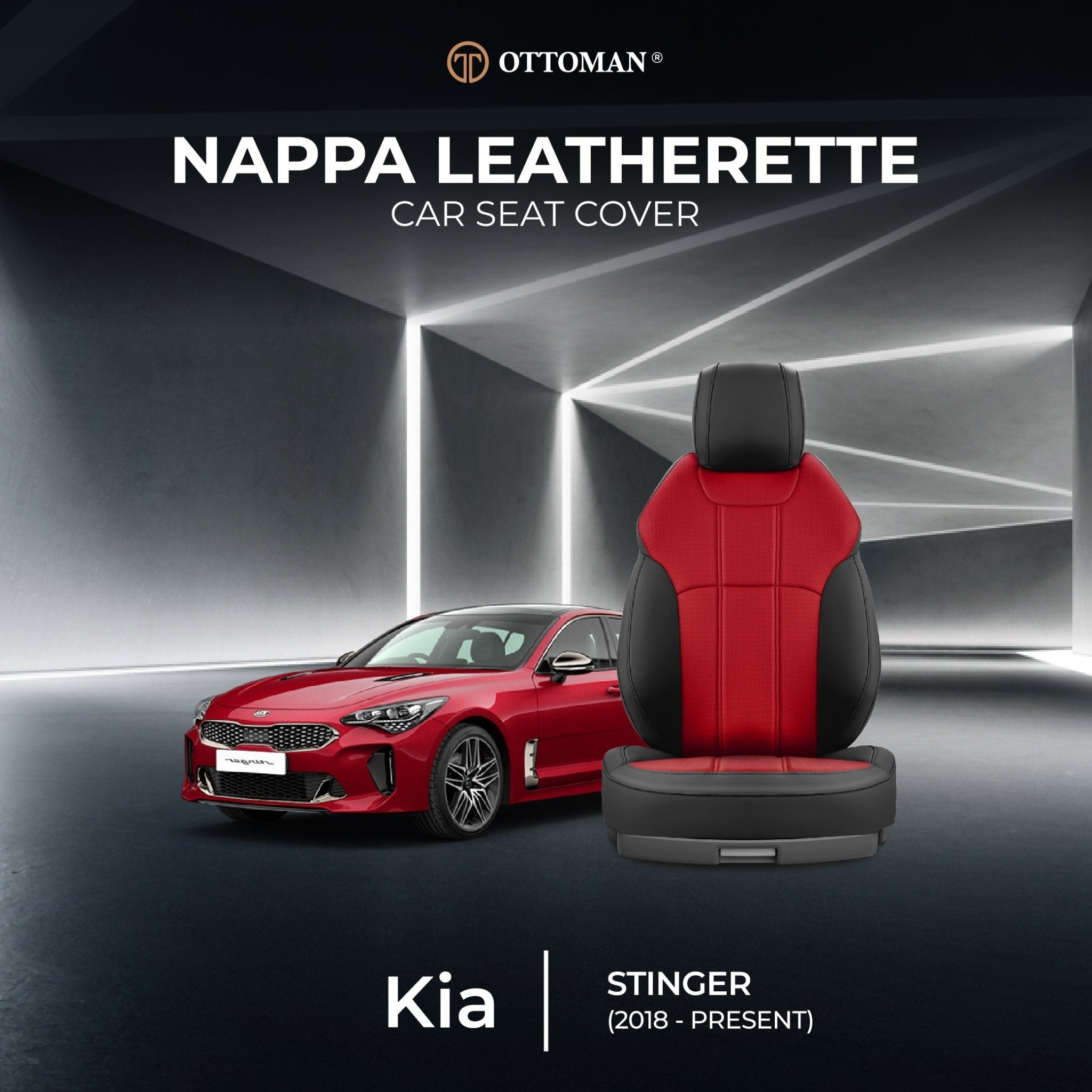 Kia-Naza Stinger (2018-Present) Ottoman Seat Cover Seat Cover in Klang Selangor, Penang, Johor Bahru - Ottoman Car Mats