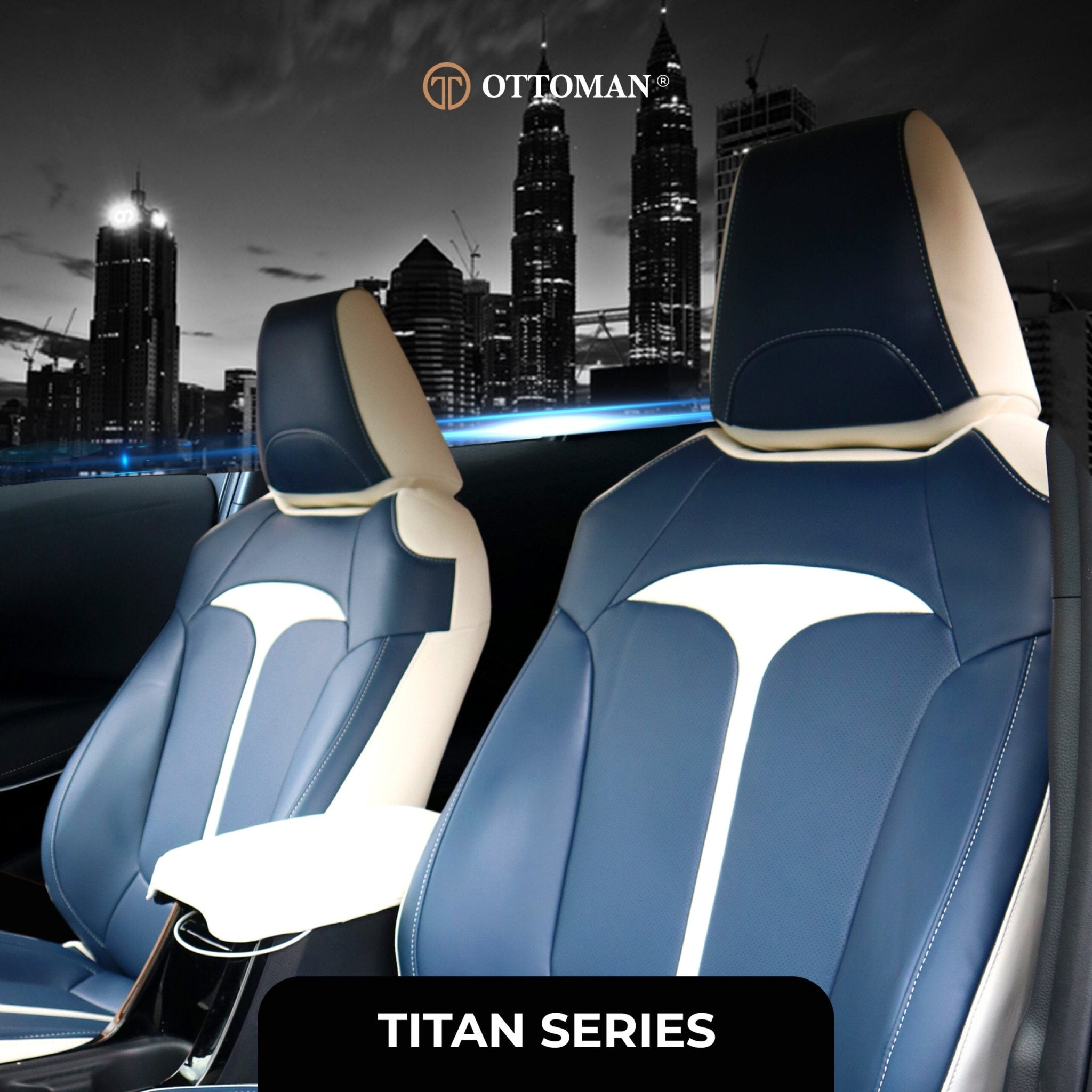 Mazda 2 Sedan (2015-Present) Ottoman Seat Cover Seat Cover in Klang Selangor, Penang, Johor Bahru - Ottoman Car Mats