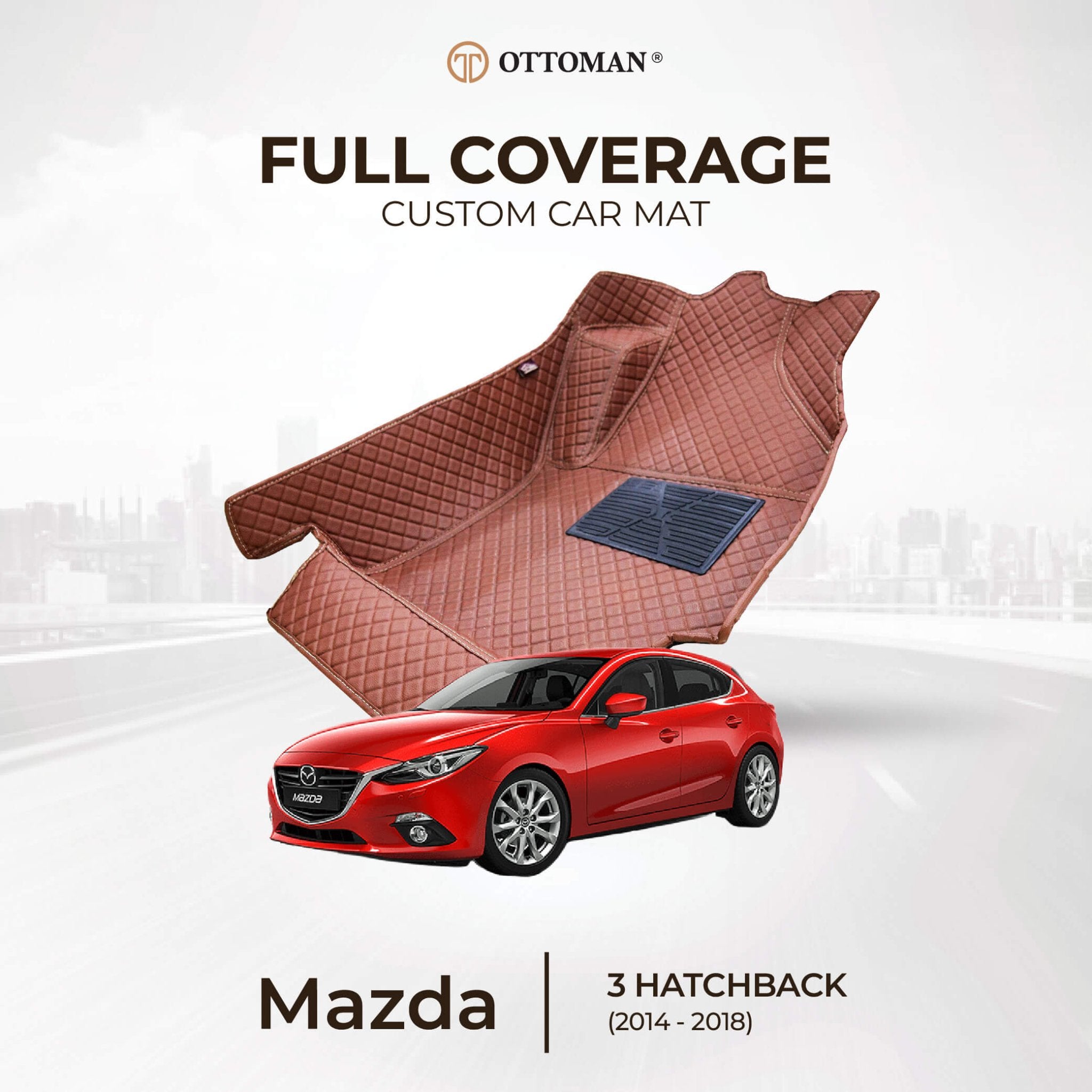 Mazda 3 Hatchback (2014-2018) Car Mat in Klang Selangor, Penang, Johor Bahru - Ottoman Car Mats