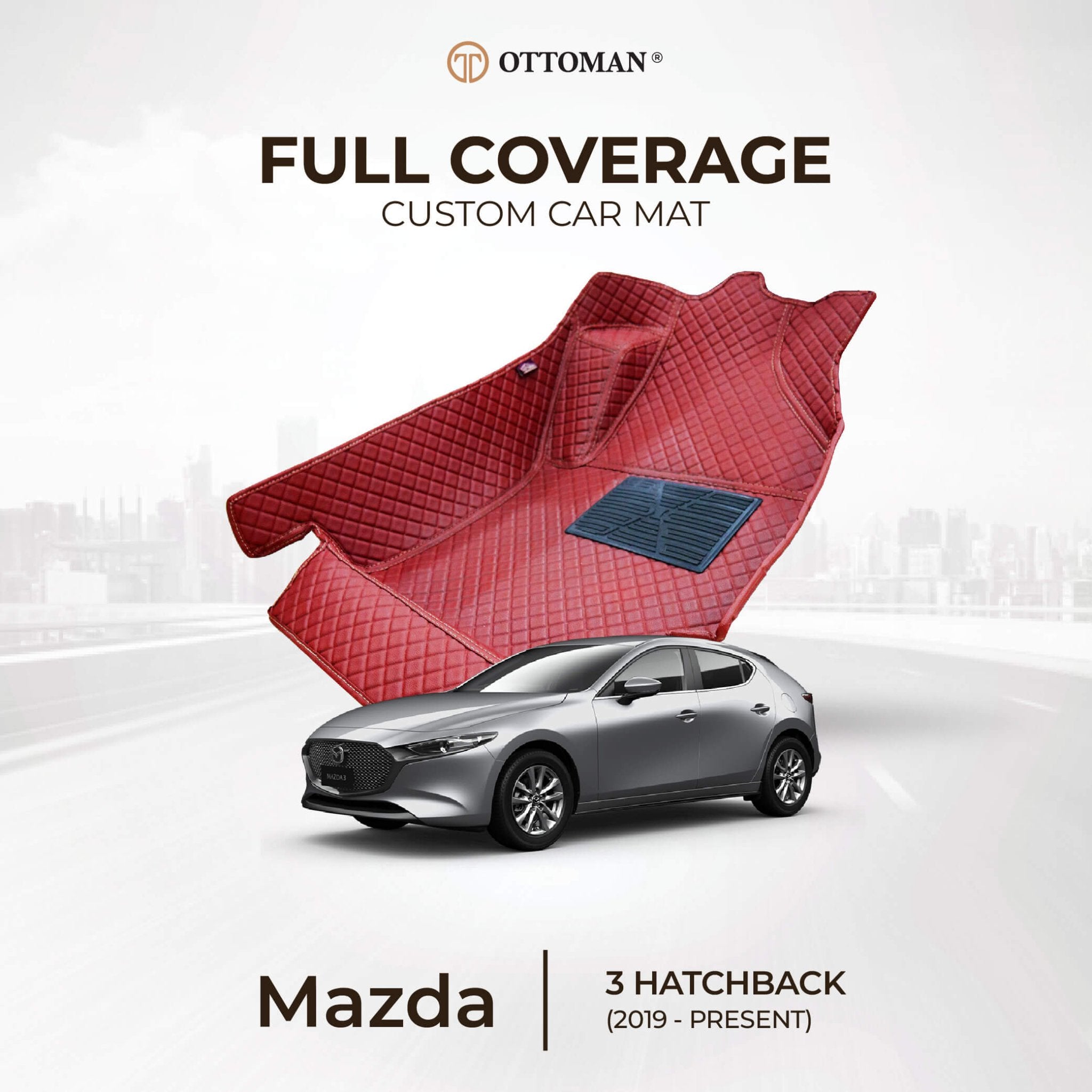 Mazda 3 Hatchback (2019-Present) Car Mat in Klang Selangor, Penang, Johor Bahru - Ottoman Car Mats