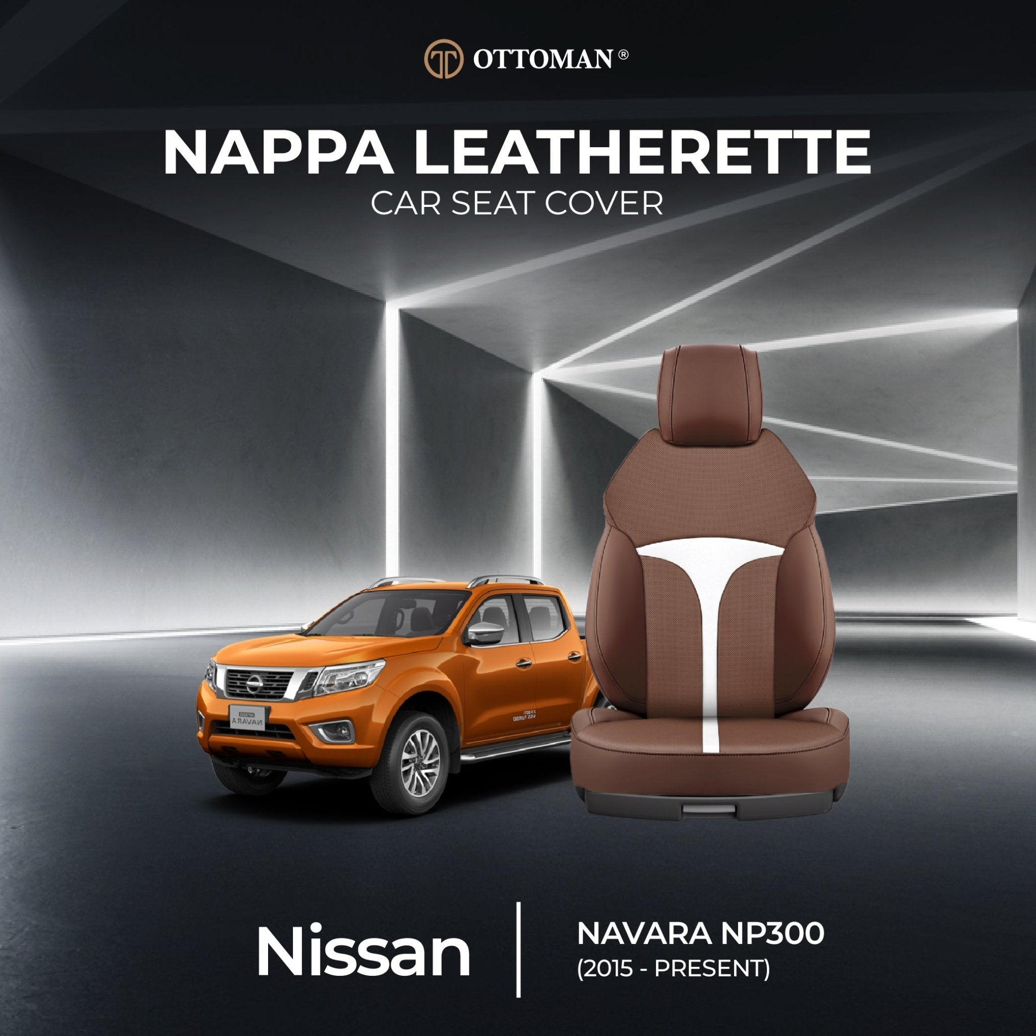Nissan Navara NP300 (2015-Present) Ottoman Seat Cover Seat Cover in Klang Selangor, Penang, Johor Bahru - Ottoman Car Mats