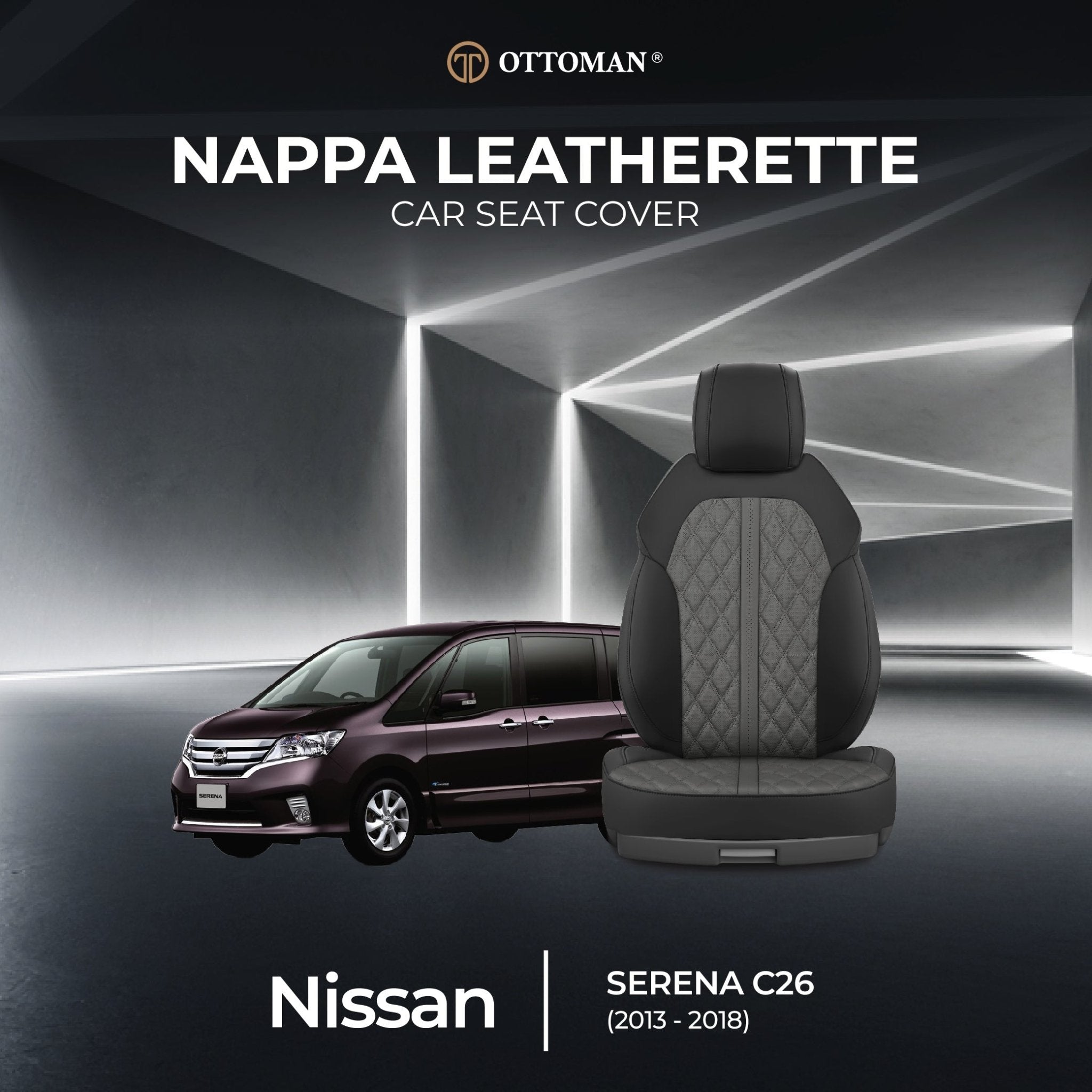 Nissan Serena C26 (2013-2018) Ottoman Seat Cover Seat Cover in Klang Selangor, Penang, Johor Bahru - Ottoman Car Mats