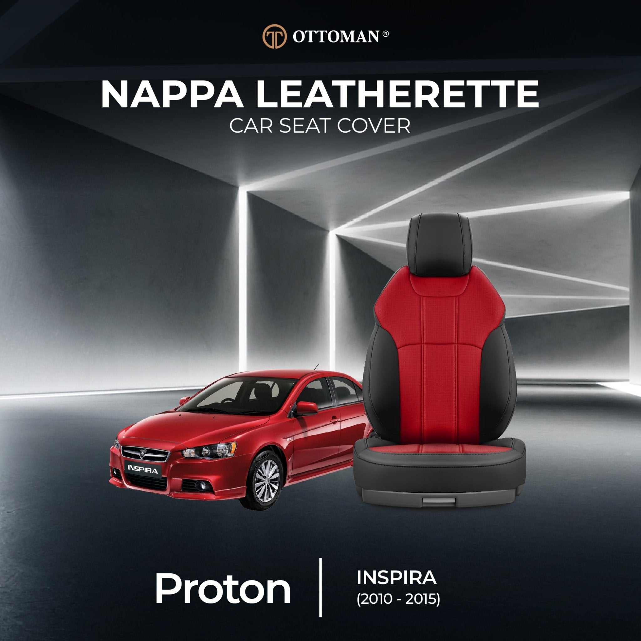 Proton Inspira (2010-2015) Ottoman Seat Cover Seat Cover in Klang Selangor, Penang, Johor Bahru - Ottoman Car Mats