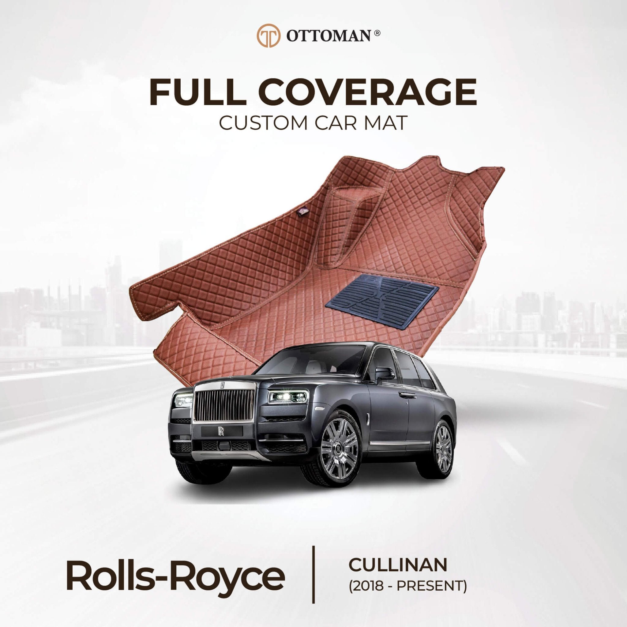 Rolls-Royce Cullinan (2018-Present) Car Mat in Klang Selangor, Penang, Johor Bahru - Ottoman Car Mats
