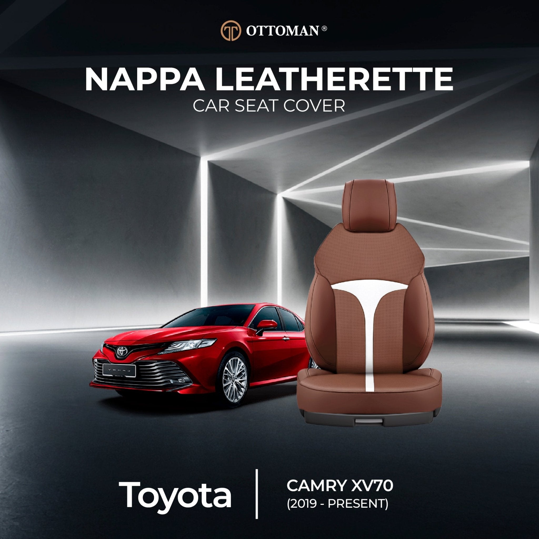 Toyota Camry XV70 (2019-Present) Ottoman Seat Cover Seat Cover in Klang Selangor, Penang, Johor Bahru - Ottoman Car Mats