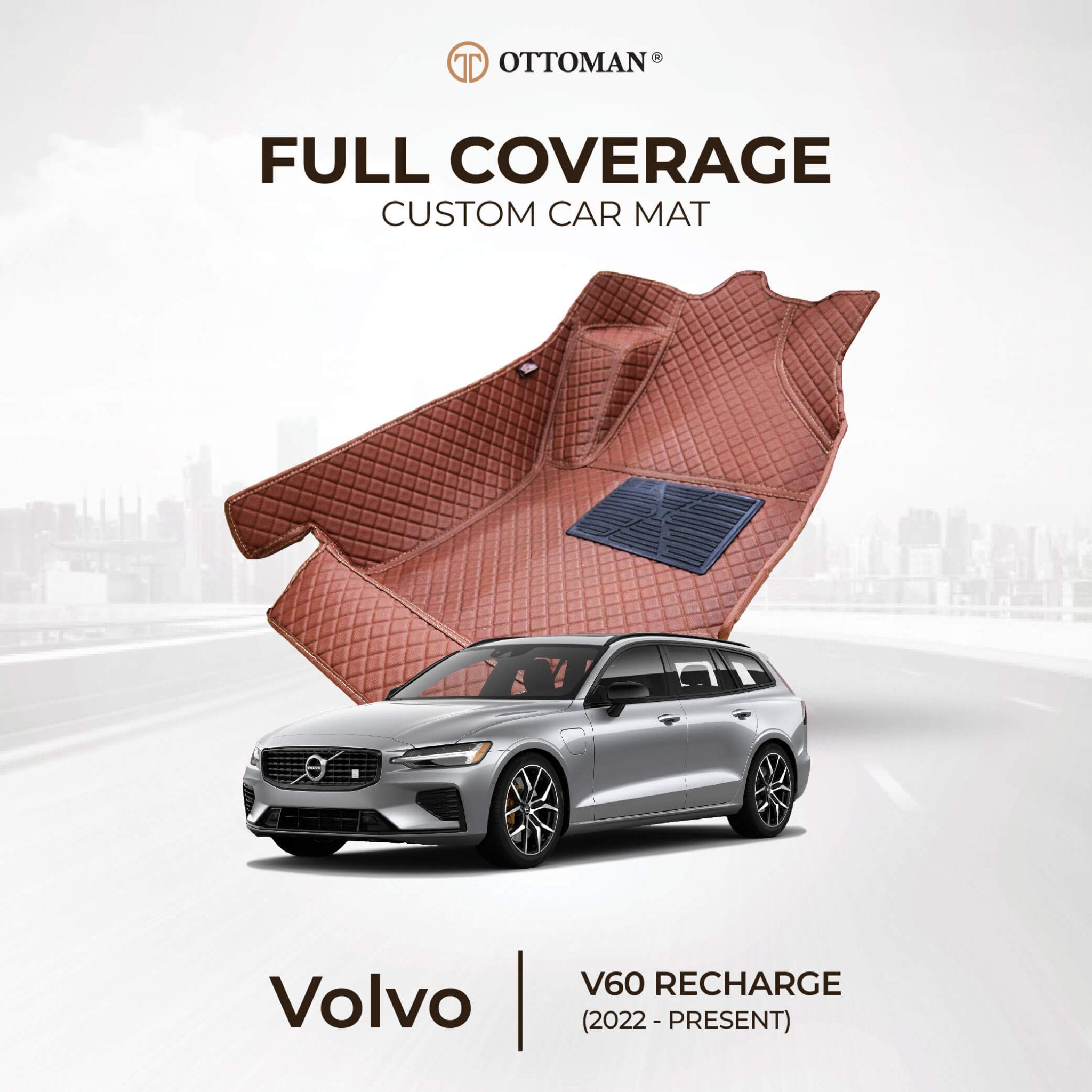 Volvo V60 Recharge (2022-Present) Car Mat in Klang Selangor, Penang, Johor Bahru - Ottoman Car Mats
