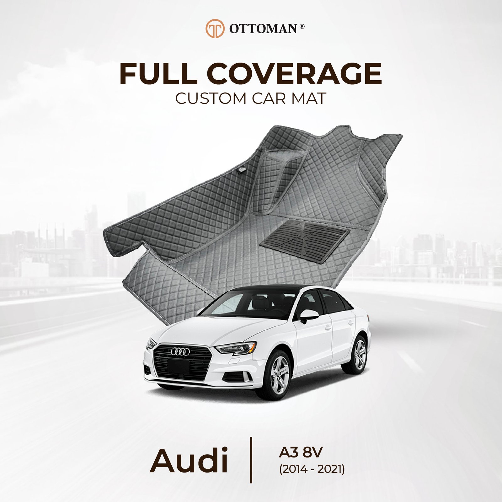 Audi-03-1.Jpg Audi A3 8V (2014-2021) Ottoman Car Mat - Image 1