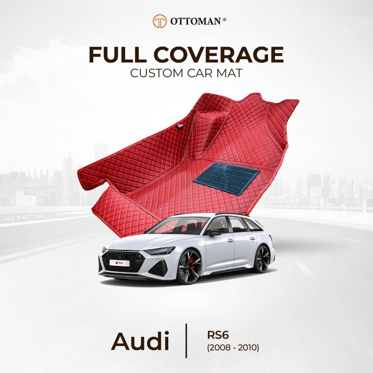 Audi Rs6 (2008-2010) Ottoman Car Mat - Image 1