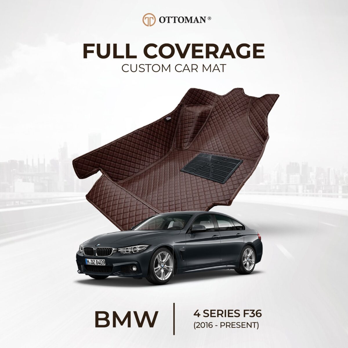 BMW 4 Series F36 GRAN COUPE (2016-Present) Ottoman Car Mat - Image 1