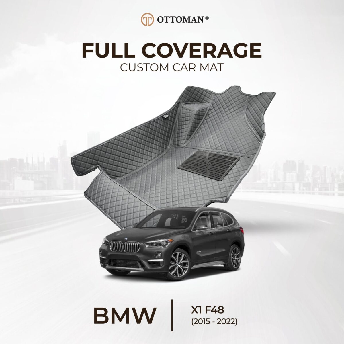 BMW X1 F48 (2015-2022) Ottoman Car Mat - Image 1