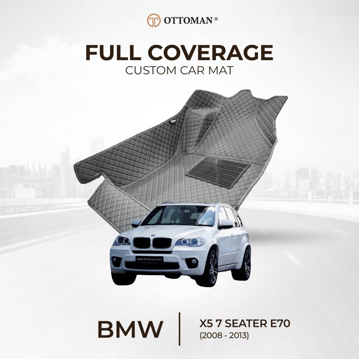 BMW X5 - 7 Seater E70 (2008-2013) Ottoman Car Mat - Image 1