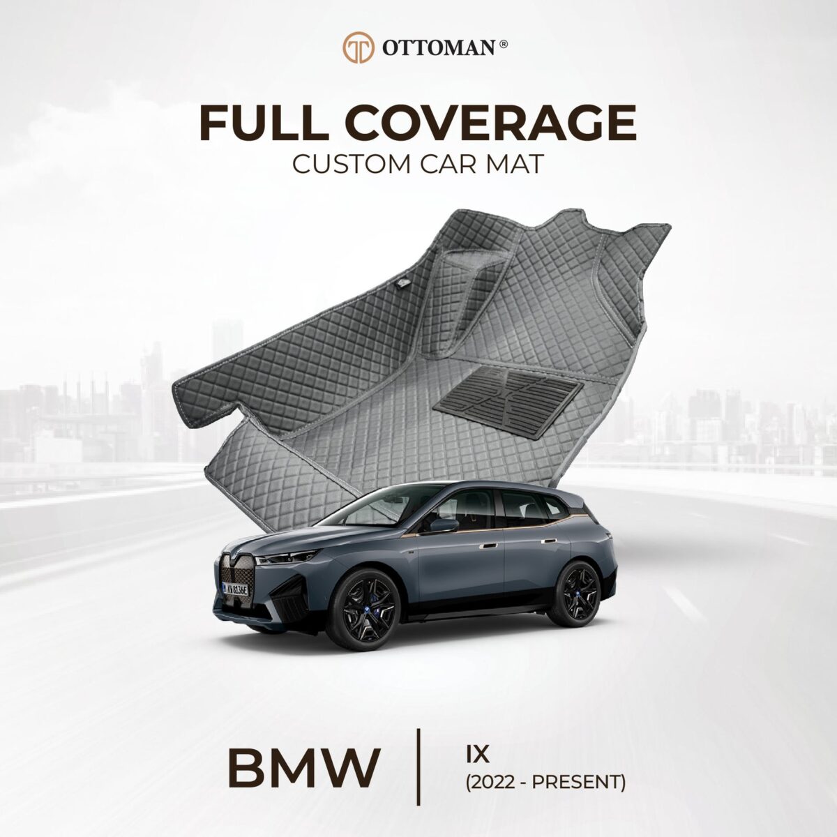 BMW iX (2022-Present) Ottoman Car Mat - Image 1