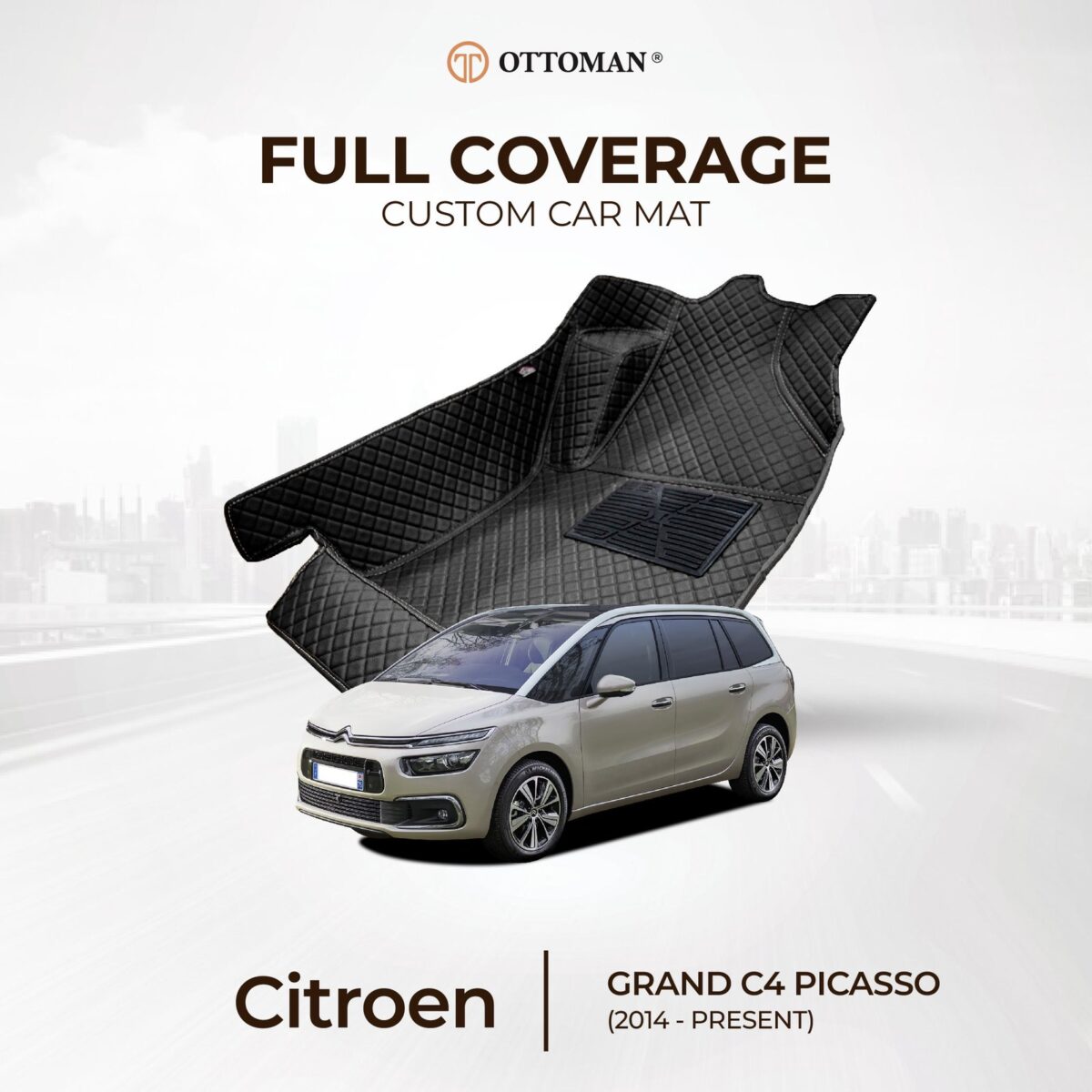 Citroen Grand C4 Picasso (2014-Present) Ottoman Car Mat - Image 1
