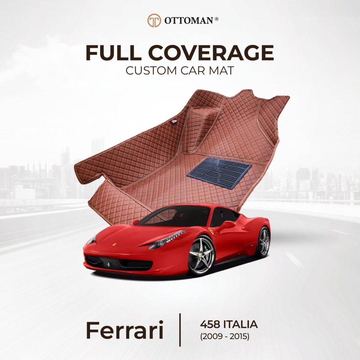 Ferrari 458 ITALIA (2009-2015) Ottoman Car Mat - Image 1