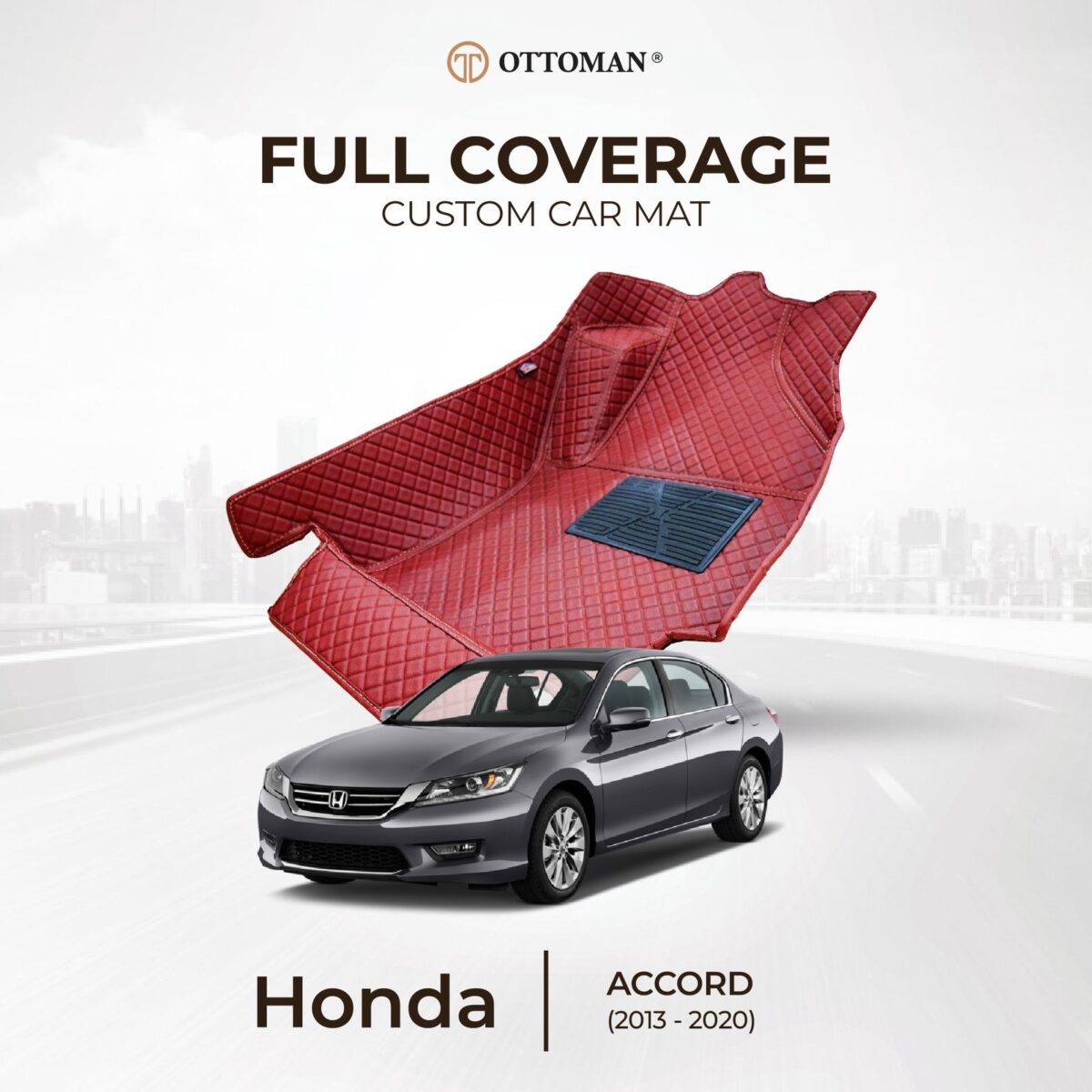 Honda Accord (2013-2020) Ottoman Car Mat - Image 1
