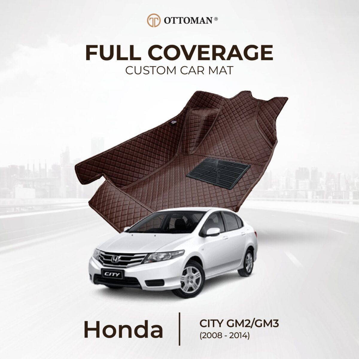Honda City GM2/GM3 (2008-2014) Ottoman Car Mat - Image 1