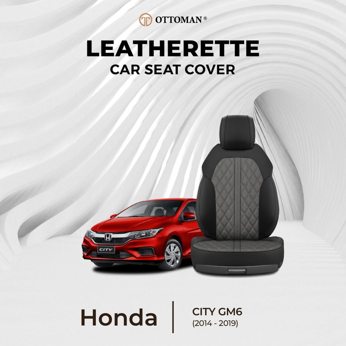 Honda City GM6 (2014-2019) Ottoman Seat Cover - Image 1