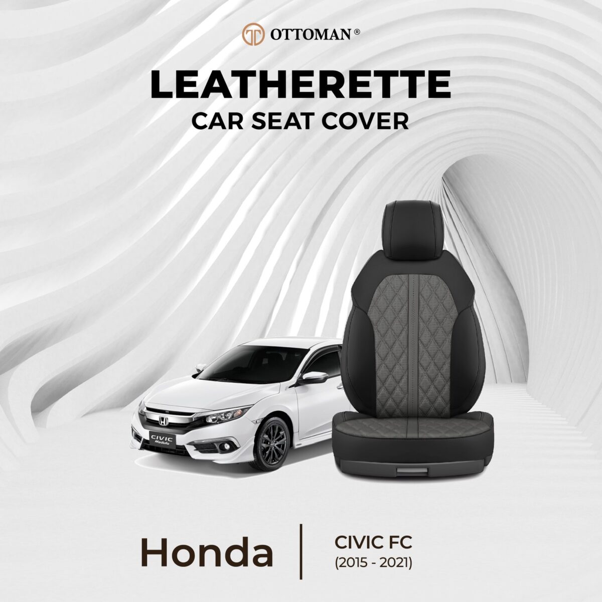 Honda Civic FC (2015-2021) Ottoman Seat Cover - Image 1