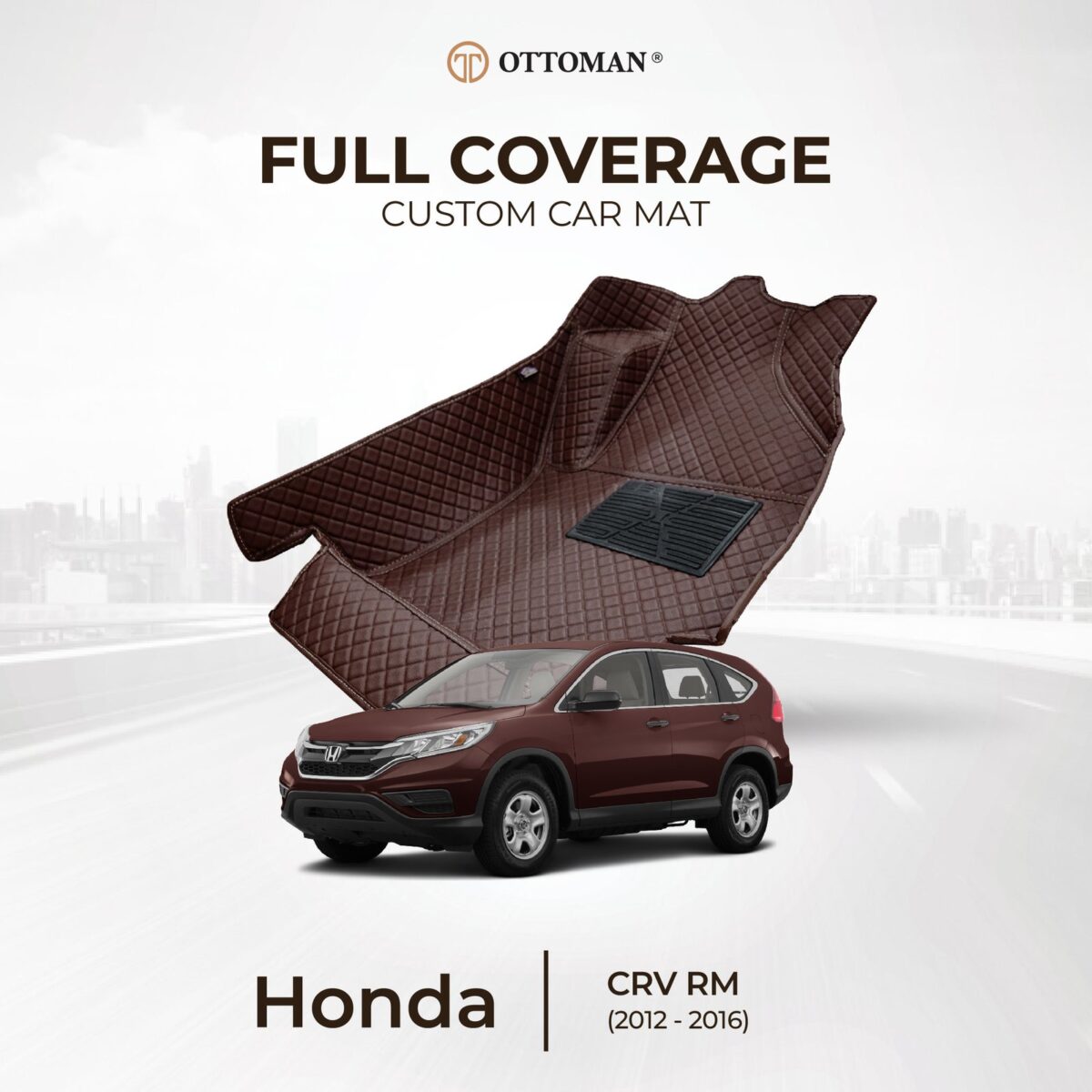 Honda CRV (2012-2016) Ottoman Car Mat - Image 1