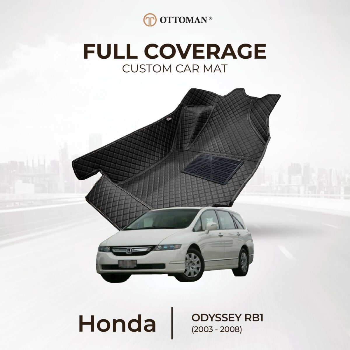 Honda Odyssey RB1 (2003-2008) Ottoman Car Mat - Image 1