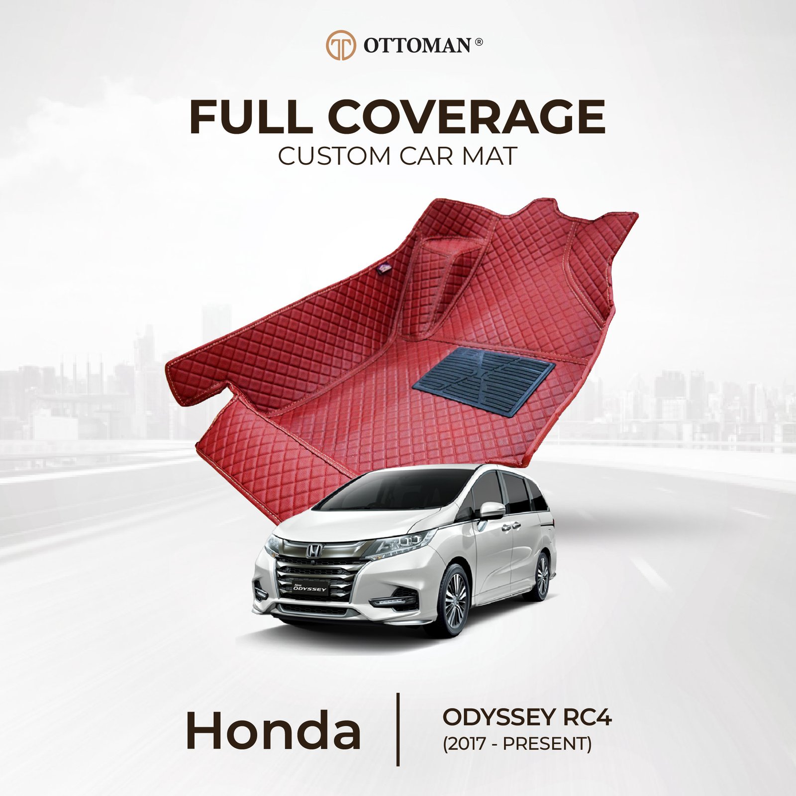 HONDA-32.jpg Honda Odyssey RC4 (2017-Present) Ottoman Car Mat - Image 1