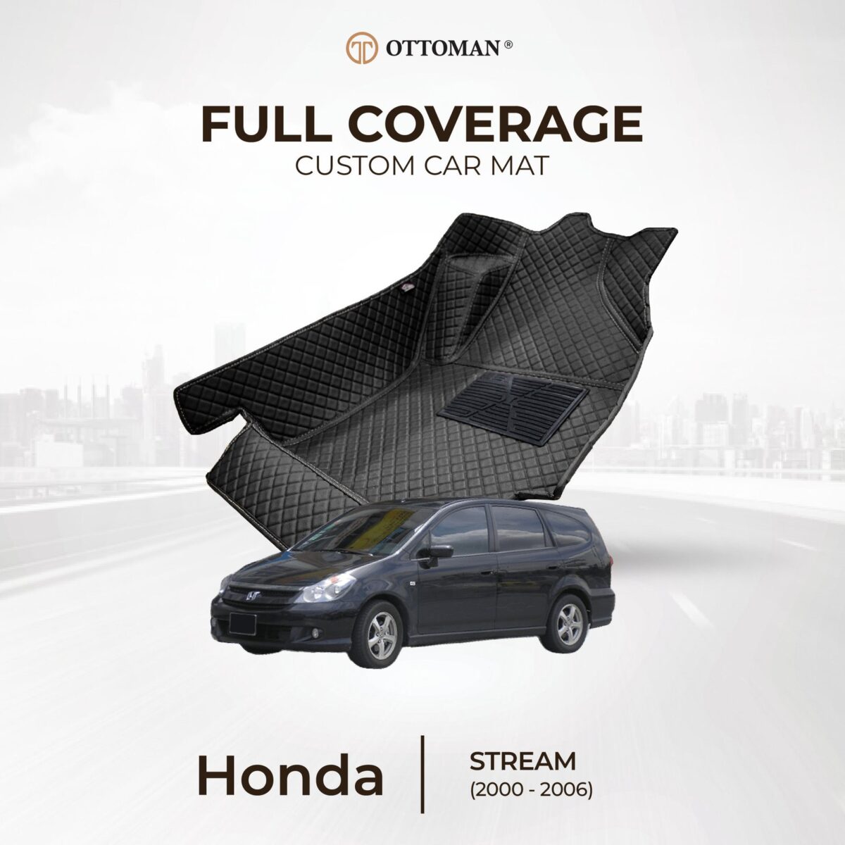 Honda Stream (2000-2006) Ottoman Car Mat - Image 1