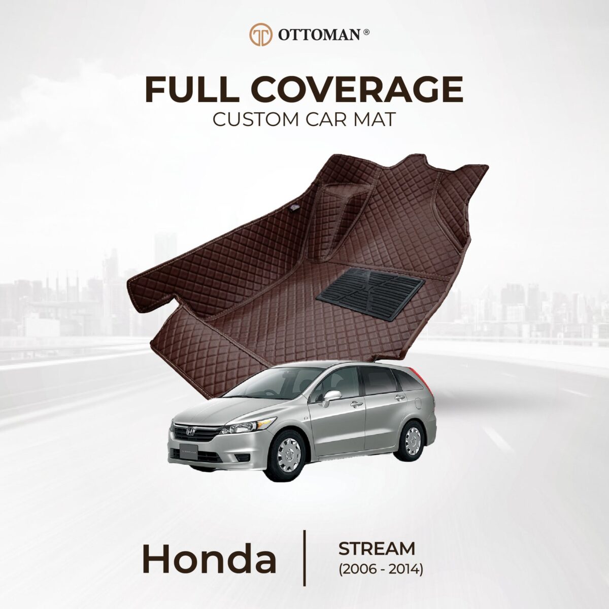 Honda Stream (2006-2014) Ottoman Car Mat - Image 1