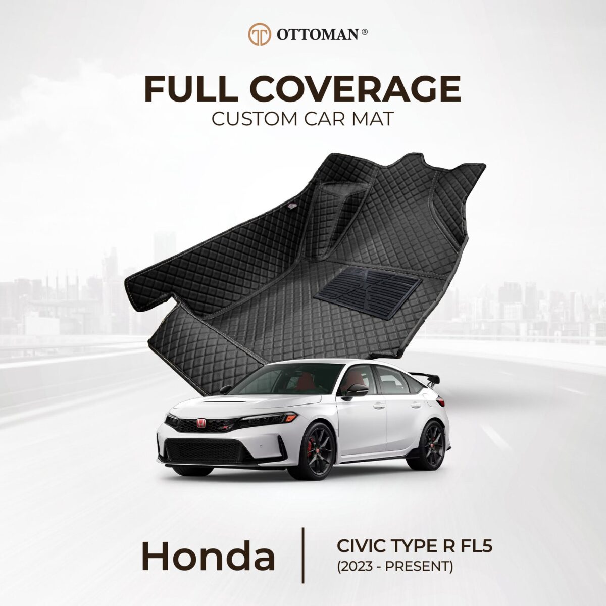 Honda Civic Type R FL5 (2023-Present) Ottoman Car Mat - Image 1