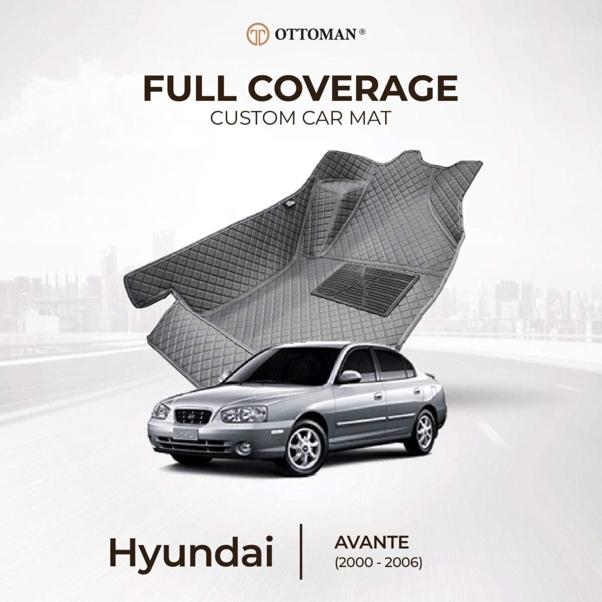 Hyundai Avante (2000-2006) Ottoman Car Mat - Image 1