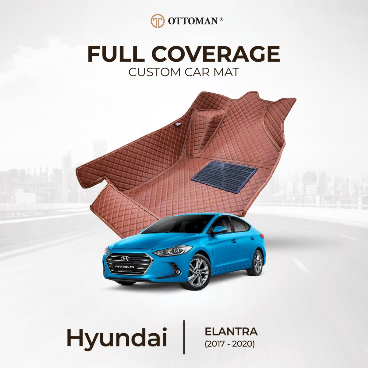Hyundai Elantra (2017-2020) Ottoman Car Mat - Image 1
