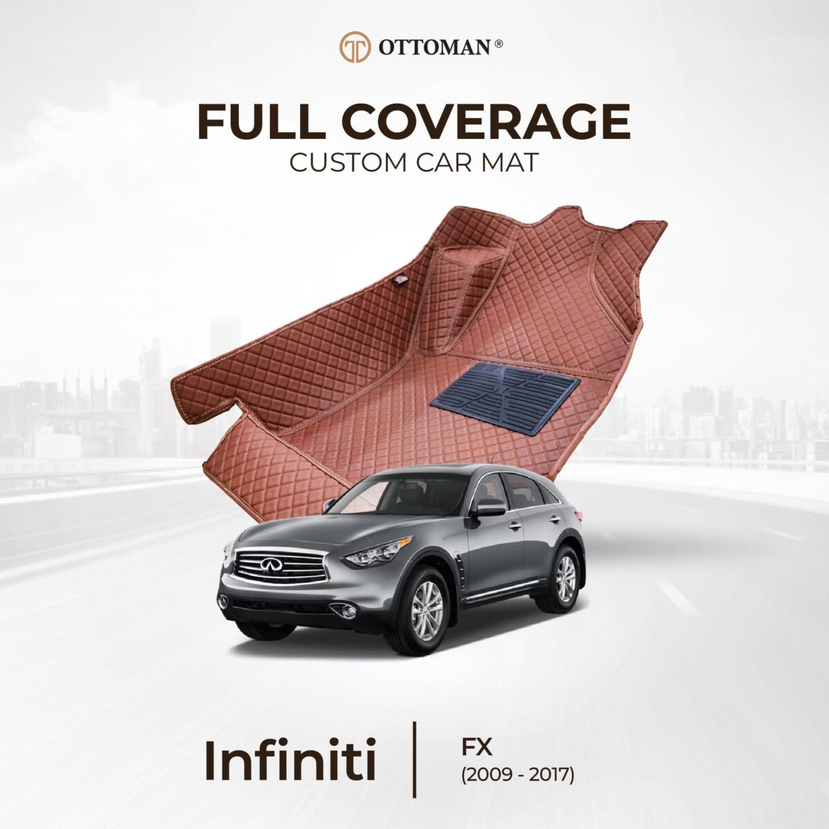 Infiniti FX (2009-2017) Ottoman Car Mat - Image 1