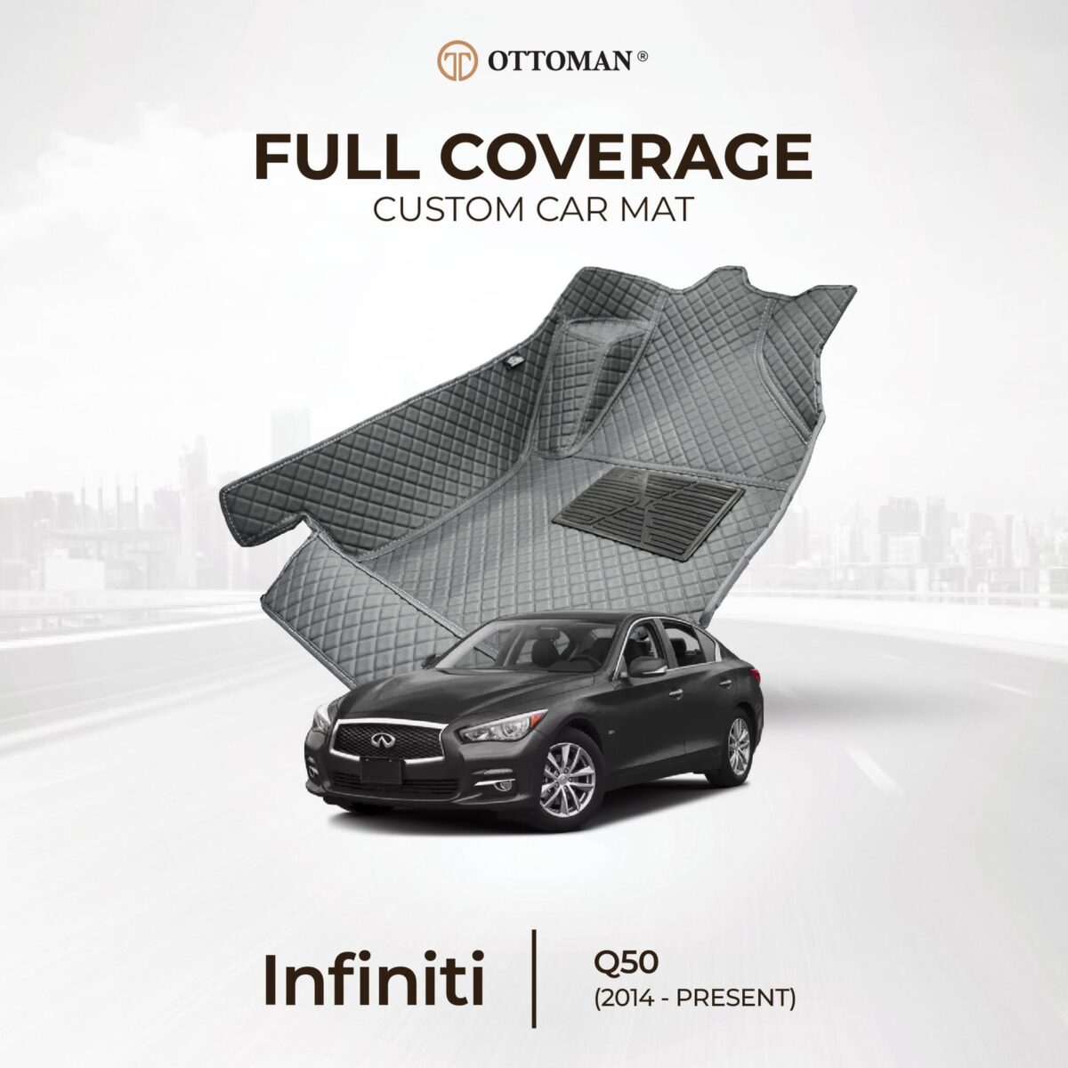 Infiniti Q50 (2014-Present) Ottoman Car Mat - Image 1