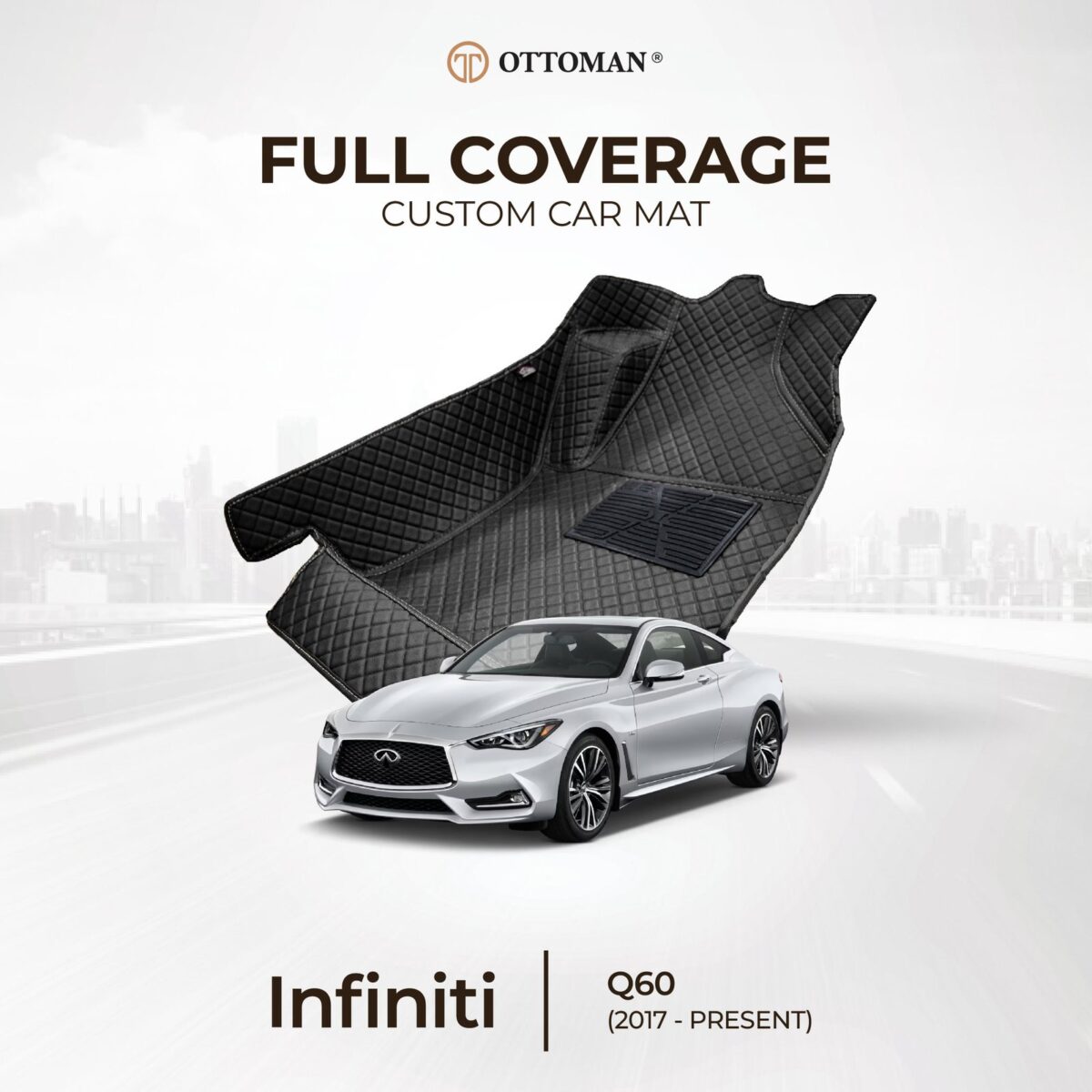 Infiniti Q60 (2017-Present) Ottoman Car Mat - Image 1