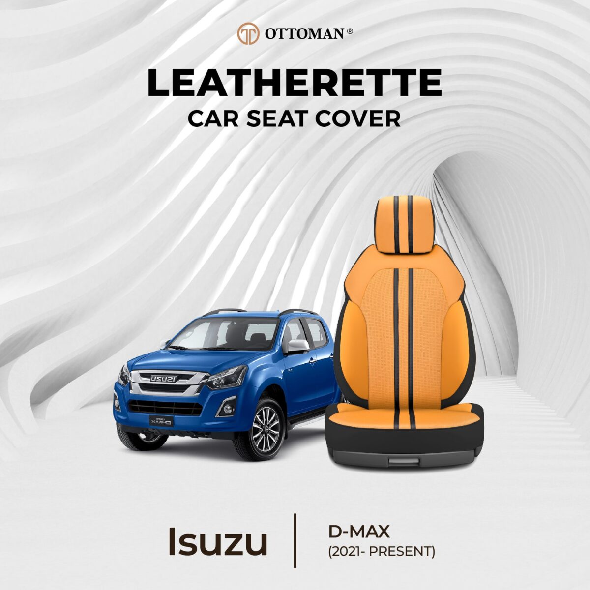 Isuzu D-Max (2021-Present) Ottoman Seat Cover - Image 1