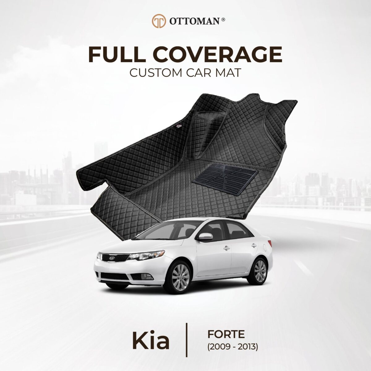 Kia Forte (2009-2013) Ottoman Car Mat - Image 1