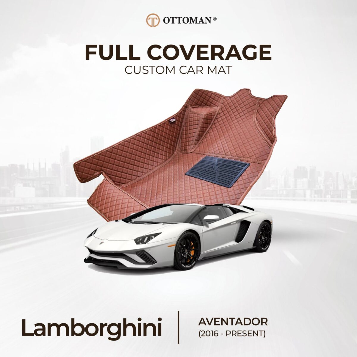 Lamborghini Aventador (2016-Present) Ottoman Car Mat - Image 1