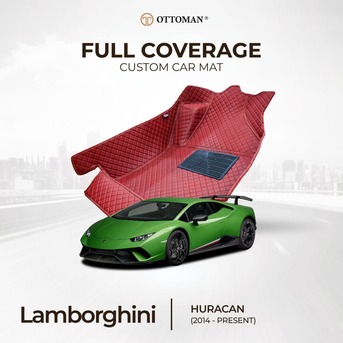 Lamborghini Huracan (2014-Present) Ottoman Car Mat - Image 1