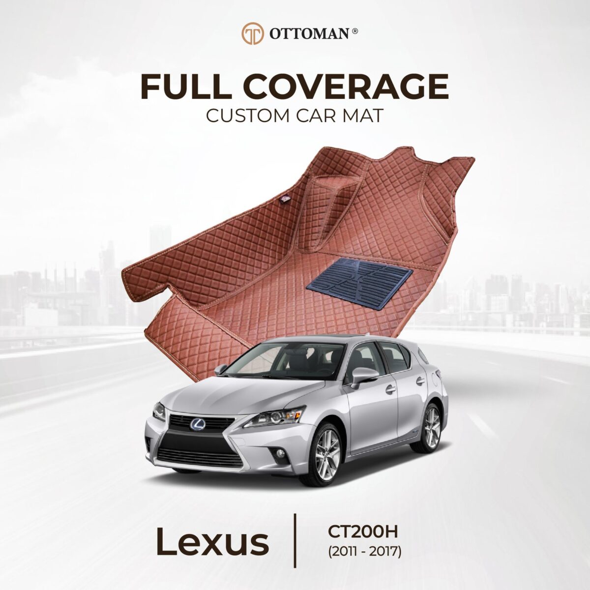 Lexus CT-200H (2011-2017) Ottoman Car Mat - Image 1
