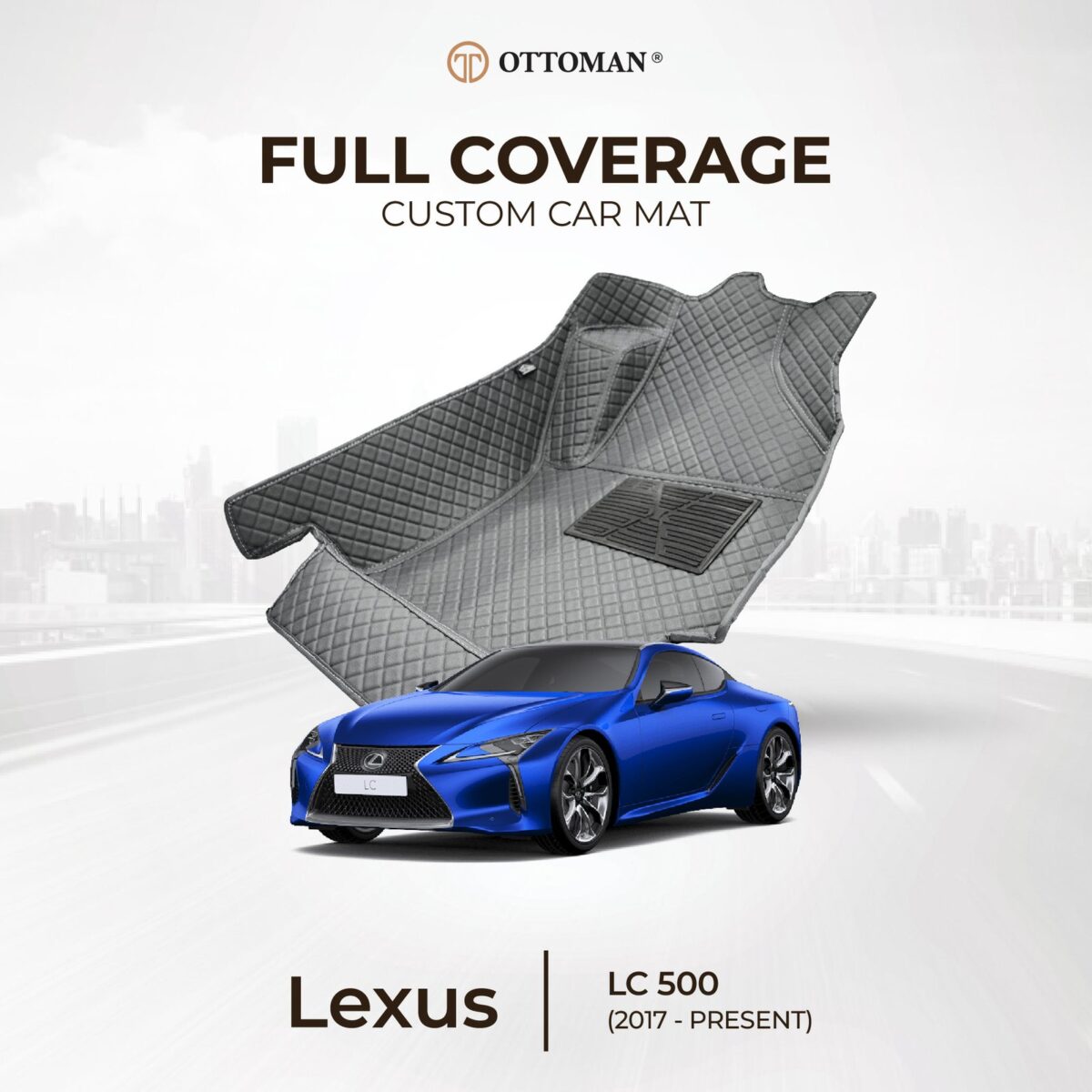 Lexus LC 500 (2017-Present) Ottoman Car Mat - Image 1