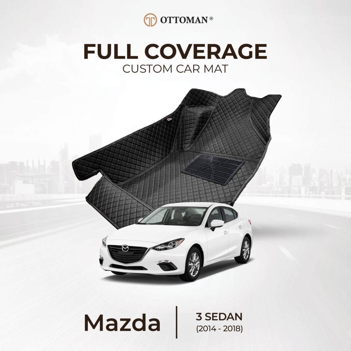 Mazda 3 Sedan (2014-2018) Ottoman Car Mat - Image 1