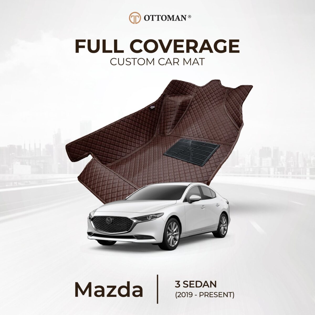 Mazda 3 Sedan (2019-Present) Ottoman Car Mat - Image 1