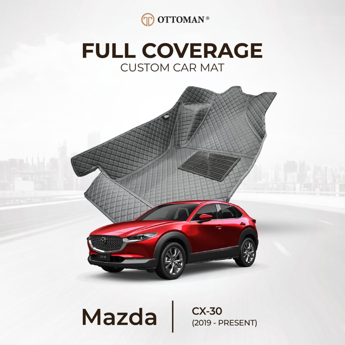 Mazda CX-30 (2019-Present) Ottoman Car Mat - Image 1