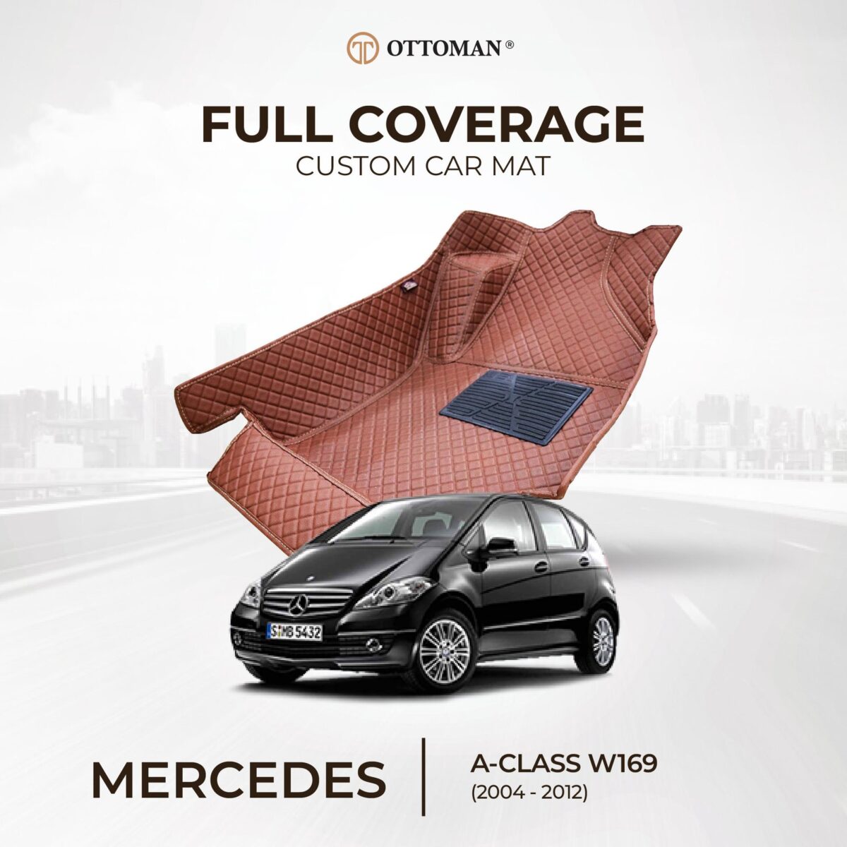 Mercedes Benz A-Class W169 (2004-2012) Ottoman Car Mat - Image 1